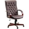 Warwick Traditional Leather Manager Chair -Office Furniture 001178