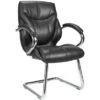 Geneva Leather Faced Visitor Chair