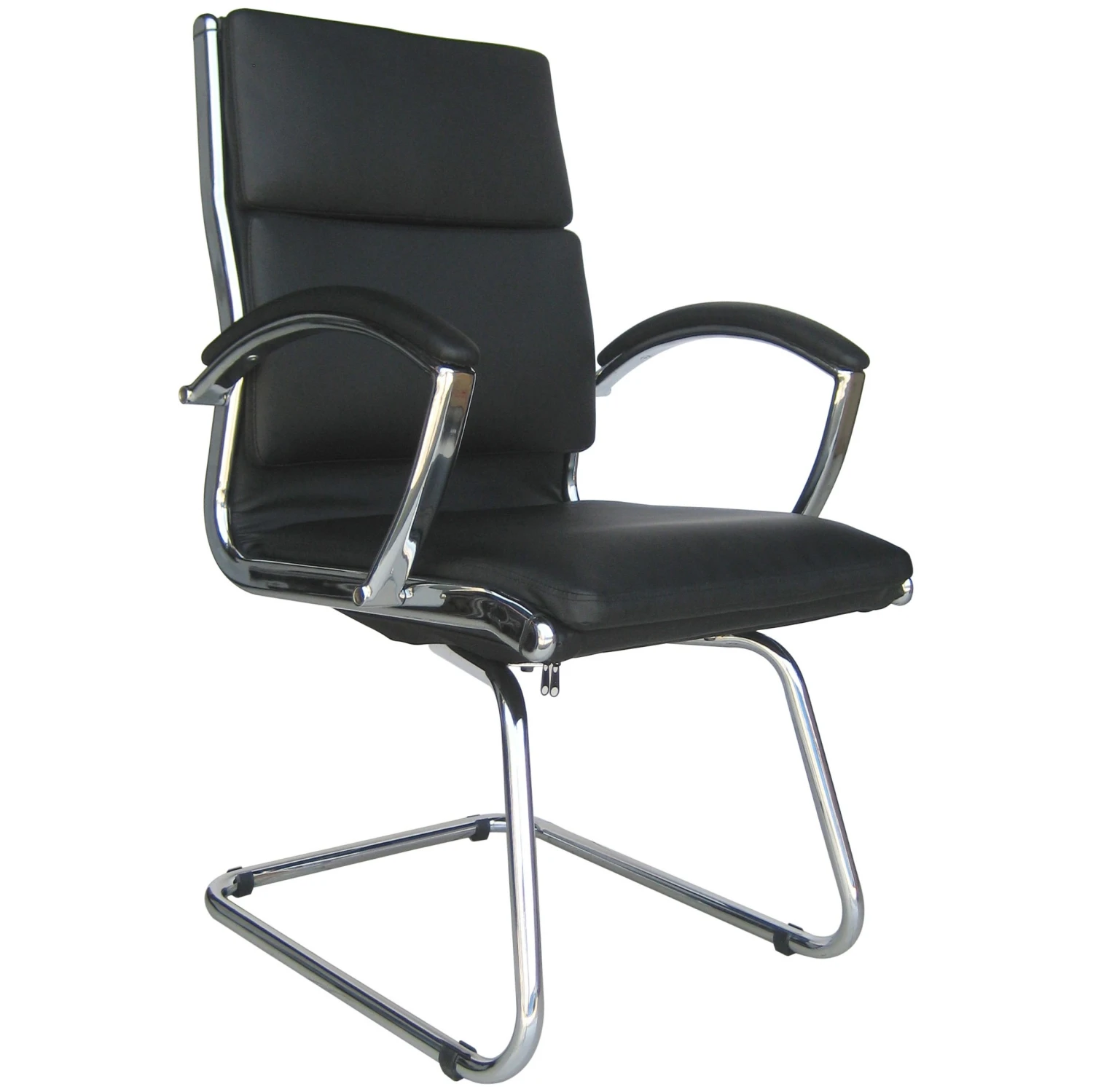 Formosa Enviro Leather Cantilever Chair Black 3 Formosa Enviro Leather Cantilever Chair Black