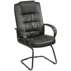 Acadia Enviro Leather Cantilever Chair