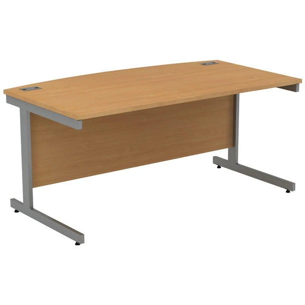 Alpha Plus Bow Front Rectangular Desk 3 Alpha Plus Bow Front Rectangular Desk