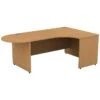 Alpha Plus Panel End Executive Radial D-End Desk -Office Furniture 014642