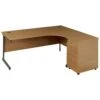 NEXT DAY Solar Ergonomic Cantilever Desks With Desk High Pedestal -Office Furniture 018287