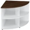 Presence Desk High Corner Bookcase 2 Presence Desk High Corner Bookcase -Office Furniture 018811