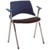 Pledge La Kendo Upholstered Stackable 4 Leg Conference Chair With Arms -Office Furniture 029593