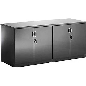Black Lumina High Gloss Credenza Unit 3 Black Lumina High Gloss Credenza Unit