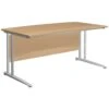 NEXT DAY Gravity Standard Cantilever Double Wave Bow Desk 1 NEXT DAY Gravity Standard Cantilever Double Wave Bow Desk -Office Furniture 034825