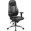 Beta 24 Hour Black Leather Task Chairs 2 Beta 24 Hour Black Leather Task Chairs -Office Furniture 035441
