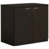 Next Day Eclipse Black Desk High Cupboards -Office Furniture 036004