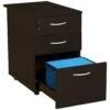 Next Day Eclipse Black Desk High Pedestals -Office Furniture 036006