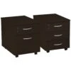 Next Day Eclipse Black Mobile Pedestals -Office Furniture 036048