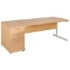Commerce II Rectangular Desks With Desk High Pedestal 2 Commerce II Rectangular Desks With Desk High Pedestal -Office Furniture 036415