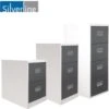 Silverline Two Tone Midi Filing Cabinets 2 Silverline Two Tone Midi Filing Cabinets -Office Furniture 041623
