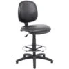 Comfort Leather Faced Draughtsman Chair -Office Furniture 042213