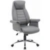 Jersey High Back Executive Leather Faced Armchair 2 Jersey High Back Executive Leather Faced Armchair -Office Furniture 044695