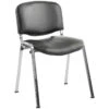 ISO Lexaire Vinyl Conference Chairs Chrome Frame 2 ISO Lexaire Vinyl Conference Chairs Chrome Frame -Office Furniture 047584