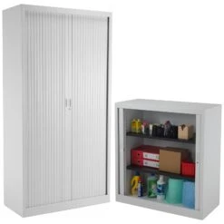 NEXT DAY Commerce II Steel Tambour Cupboards