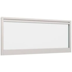 Lumiere Glazed Straight Desk Mounted Screens With Single Tool Rail