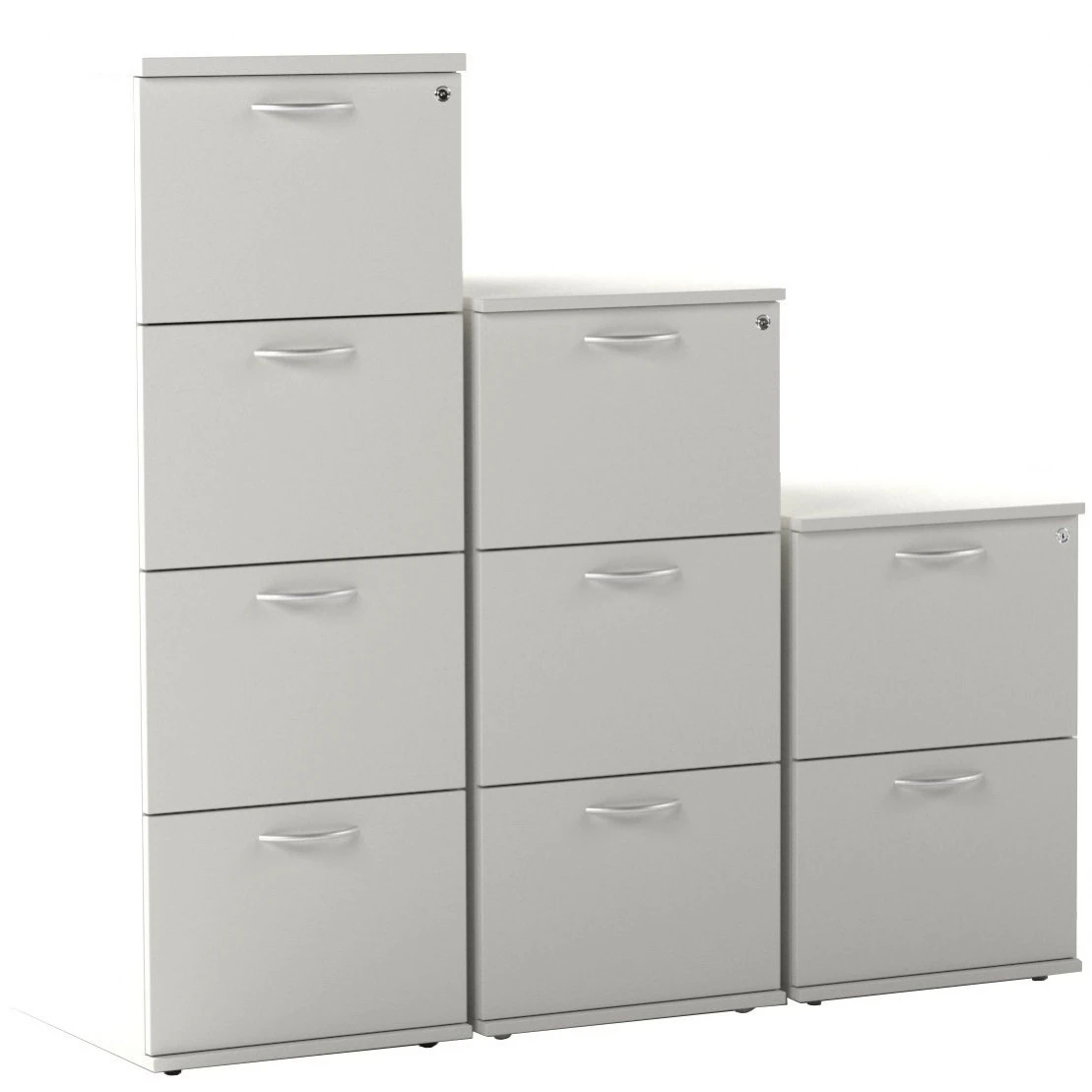 NEXT DAY Vogue Essential White Filing Cabinets 3 NEXT DAY Vogue Essential White Filing Cabinets