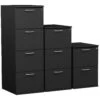 Eclipse Essential Black Filing Cabinets -Office Furniture 058083
