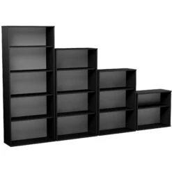 Eclipse Essential Black Office Bookcases