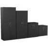 Eclipse Essential Black Office Cupboards -Office Furniture 058087
