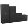 NEXT DAY Eclipse Essential Black Office Cupboards 2 NEXT DAY Eclipse Essential Black Office Cupboards -Office Furniture 058206