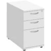 NEXT DAY Commerce II White Desk High Pedestals -Office Furniture 060020