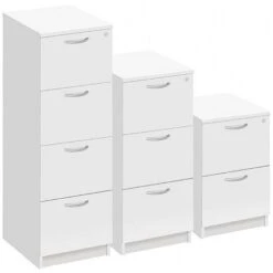 NEXT DAY Commerce II White Filing Cabinets
