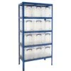 Value Shelving Bay With 12 X 24 Litre Really Useful Boxes -Office Furniture 060324