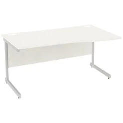Next Day Vogue White Wave Cantilever Desks