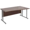 Malbec II Walnut Cantilever Wave Desks 1 Malbec II Walnut Cantilever Wave Desks -Office Furniture 066624