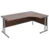 Malbec II Walnut Cantilever Ergonomic Desks -Office Furniture 066647