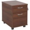 Malbec II Walnut Mobile Underdesk Pedestals -Office Furniture 066655