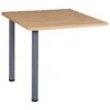 Karbon Square Desk End Extension 1 Karbon Square Desk End Extension -Office Furniture 067874