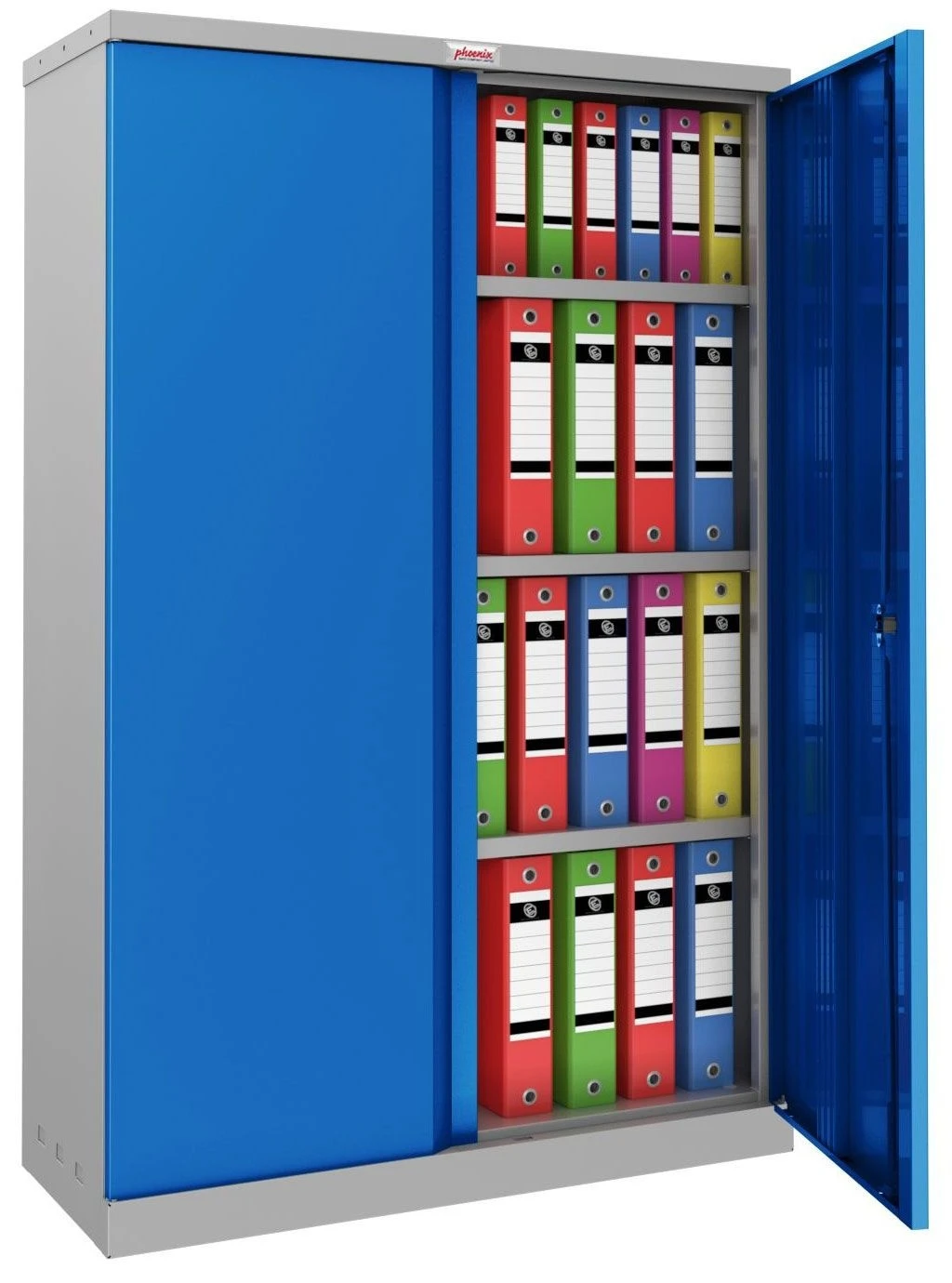 Phoenix SCL Series Steel Storage Cupboards - 2 Door 3 Shelf With Key Lock 3 Phoenix SCL Series Steel Storage Cupboards - 2 Door 3 Shelf With Key Lock