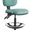 Kirby Medium Back Draughtsman Chair Lexaire Vinyl 2 Kirby Medium Back Draughtsman Chair Lexaire Vinyl -Office Furniture 070751
