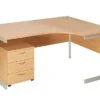 Commerce II Ergonomic Desks With Mobile Pedestal 1 Commerce II Ergonomic Desks With Mobile Pedestal -Office Furniture 070980