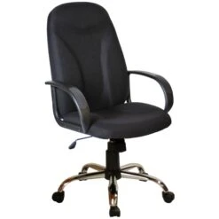 Perth Chrome Ergo Fabric Manager Chairs
