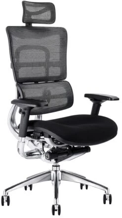 I29 24 Hour Mesh And Fabric Office Chair With Headrest