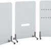 Defense Frameless Glazed Floor Mobile Screens -Office Furniture 072713