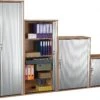 Karbon Tambour Door Wooden Office Cupboards