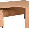 Karbon K2 Ergonomic Panel End Office Desks With Narrow Under Desk Pedestal 1 Karbon K2 Ergonomic Panel End Office Desks With Narrow Under Desk Pedestal -Office Furniture 073482