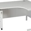 Karbon K3 Ergonomic Deluxe Cantilever Desk With Narrow Mobile Pedestal -Office Furniture 073543