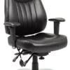Alpha 24 Hour Black Leather Task Chairs 2 Alpha 24 Hour Black Leather Task Chairs -Office Furniture 073599