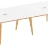 Bianco 4 Person Back To Back Rectangular Bench Desk -Office Furniture 073920