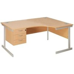 NEXT DAY Commerce II Ergonomic Desks With Fixed Pedestal