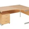 NEXT DAY Commerce II Ergonomic Desks With Mobile Pedestal -Office Furniture 074227
