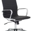 Chase Black Bonded Leather High Back Office Chair