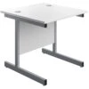 Commerce II White Rectangular Office Desks 1 Commerce II White Rectangular Office Desks -Office Furniture 077224